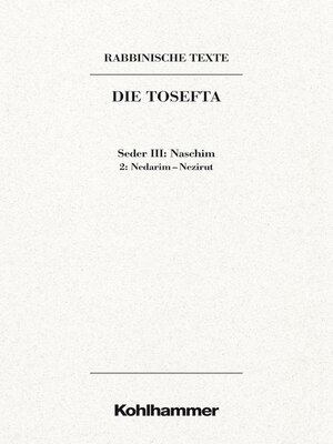 cover image of Rabbinische Texte, Erste Reihe
